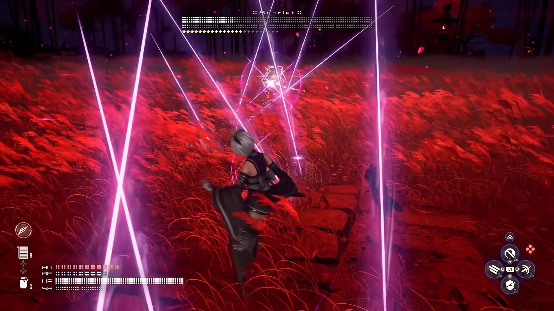 Scarlet boss fight second phase in Stellar Blade (Image via Sony Interactive Entertainment)